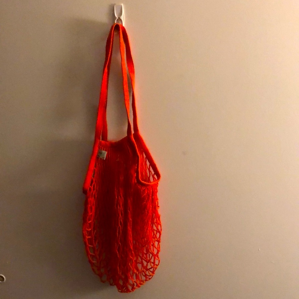 Sewn  in Normandy France 🇫🇷 red produce bag by filt